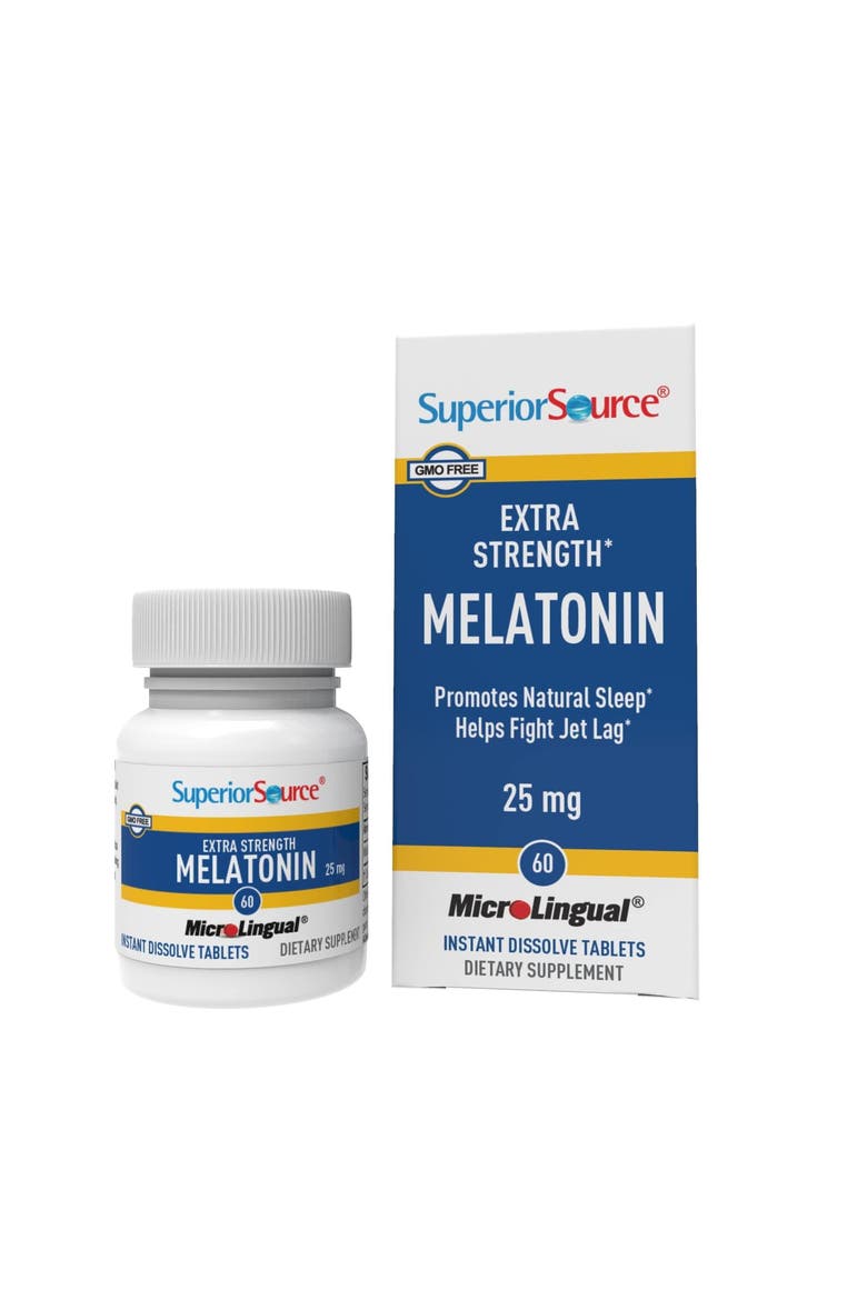 Extra Strength Melatonin Instant Dissolve Tablets, Main, color, White
