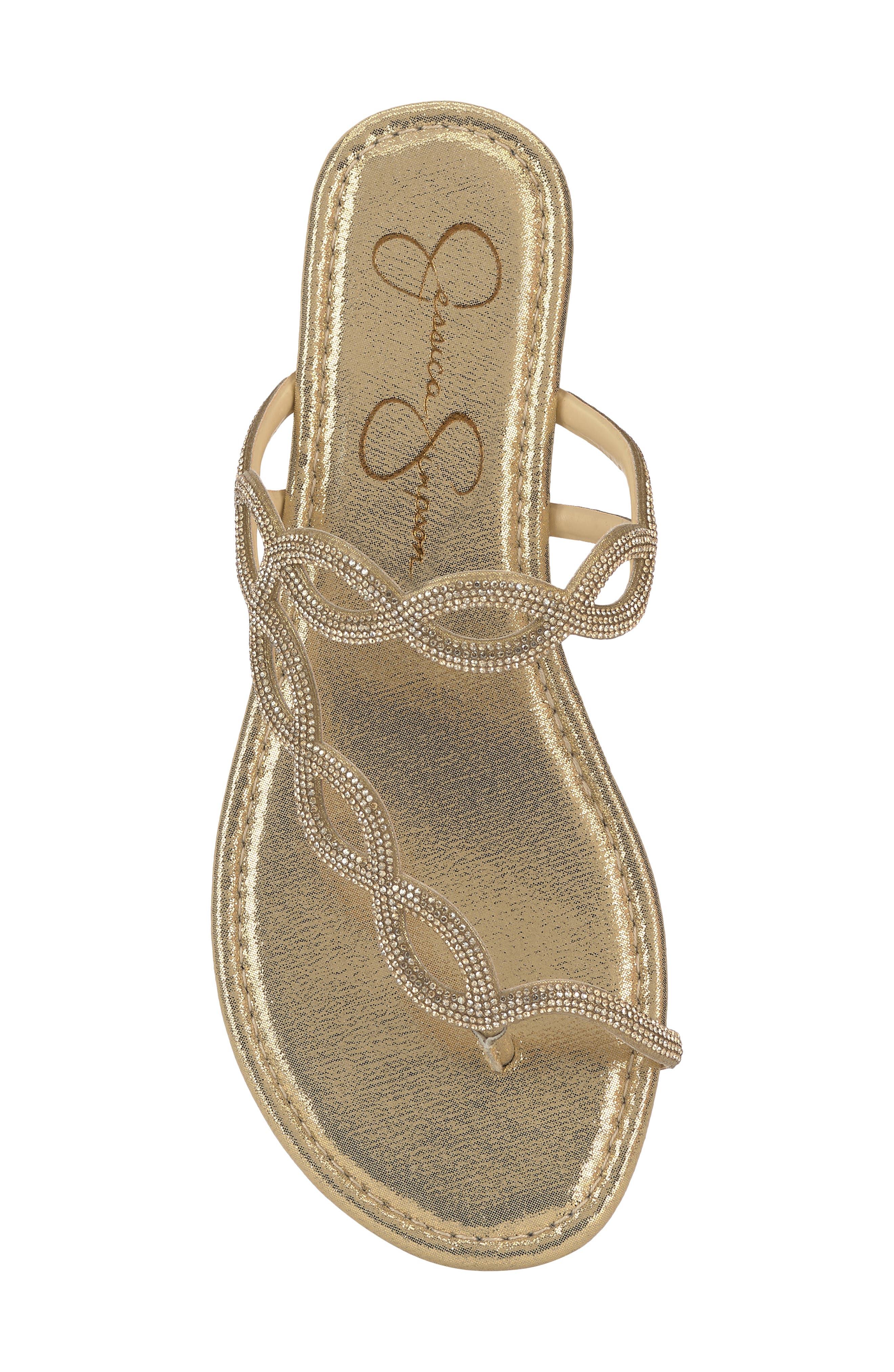 Aloni Slide Sandal, Alternate, color, GOLD 01