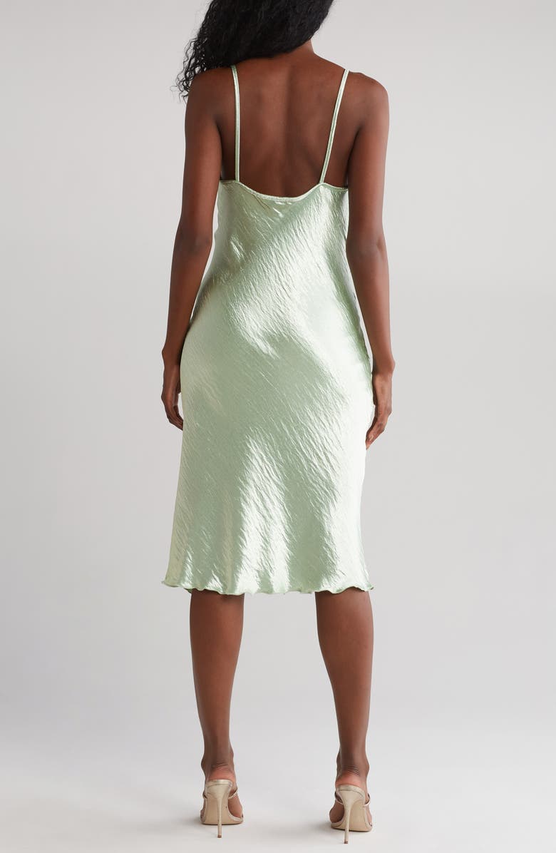 bebe Hammered Satin Slipdress, Alternate, color, 