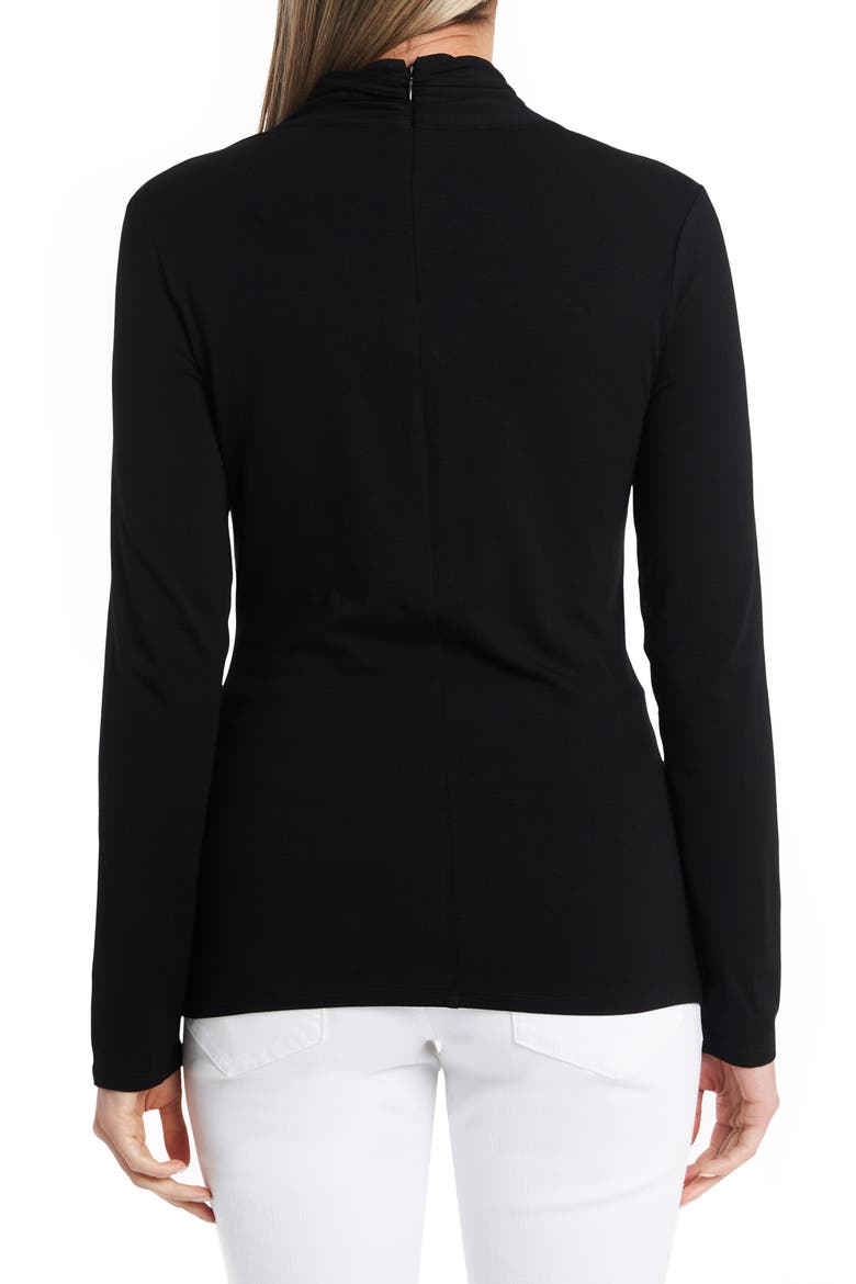 Twist Neck Top, Alternate, color, RICH BLACK
