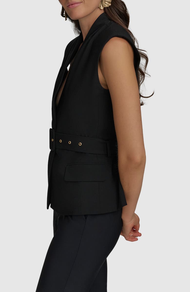 Donna Karan New York Belted Vest, Alternate, color,