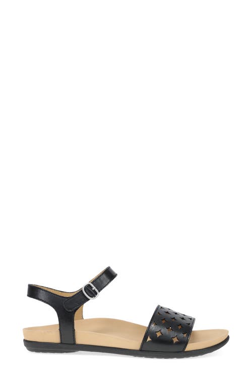 Dansko Jodie Ankle Strap Sandal In Black Calf