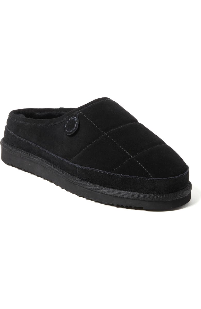 DEARFOAMS Fireside Grafton Quilted Genuine Shearling Clog Slipper, Main, color,