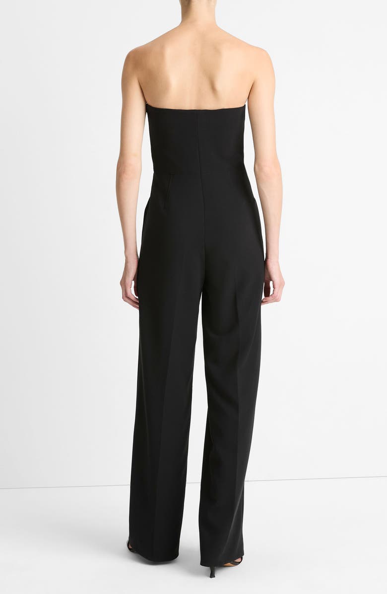 Vince STRAPLESS JUMPSUIT, Alternate, color, Black