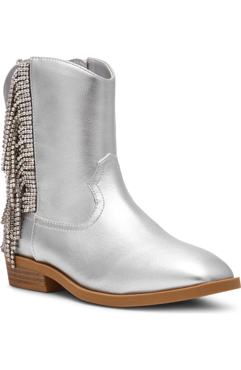 DV by Dolce Vita Kids' Shayke Western Boot, Main, color, Silver