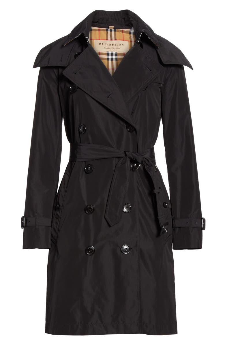 Burberry Kensington Trench Coat with Detachable Hood, Alternate, color, 