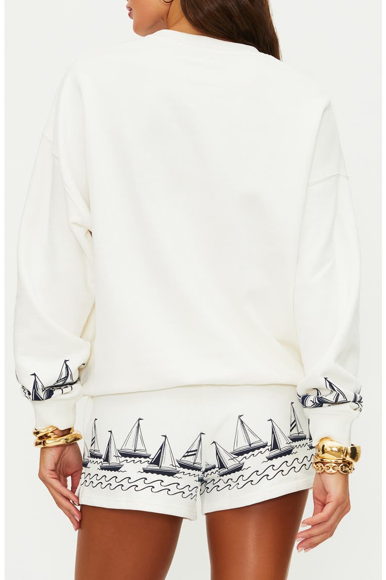 Devyn Oversize Sweatshirt, Alternate, color, REGATTA ANCHOR