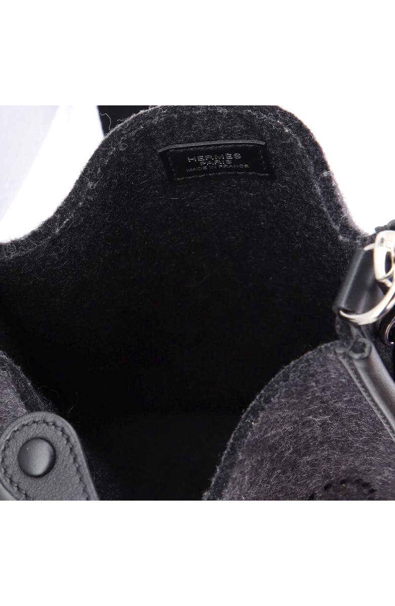 Pre-Owned Hermes Evelyne Bag Gen III Felt TPM, Alternate, color, Noir