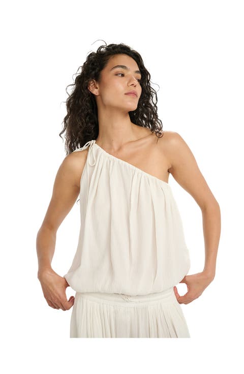 Resort One Shoulder Bubble Top Cover-Up