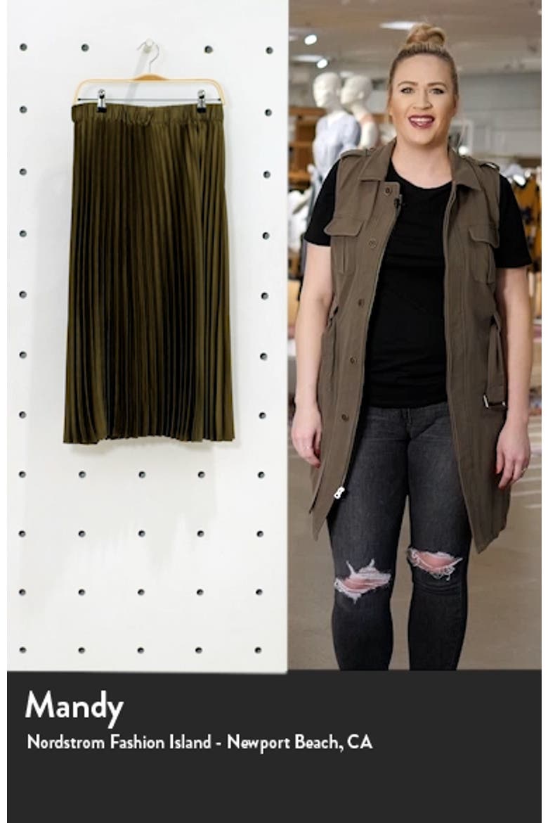 Pleated Midi Skirt video