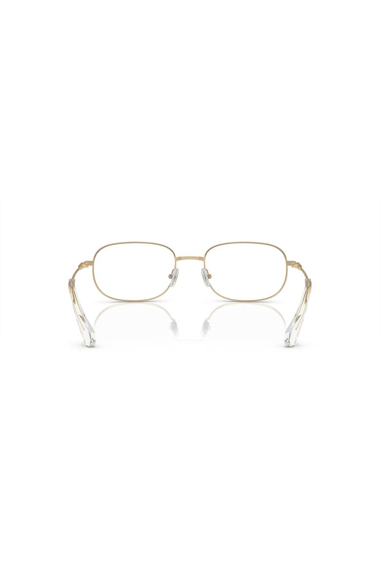 Swarovski 54mm Rectangle optical glasses, Alternate, color, Gold