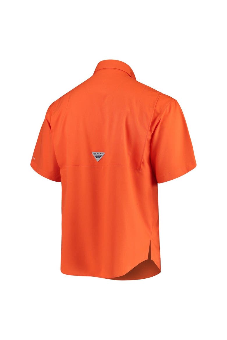 Men's Columbia Orange Clemson Tigers PFG Tamiami Shirt, Alternate, color, Orange