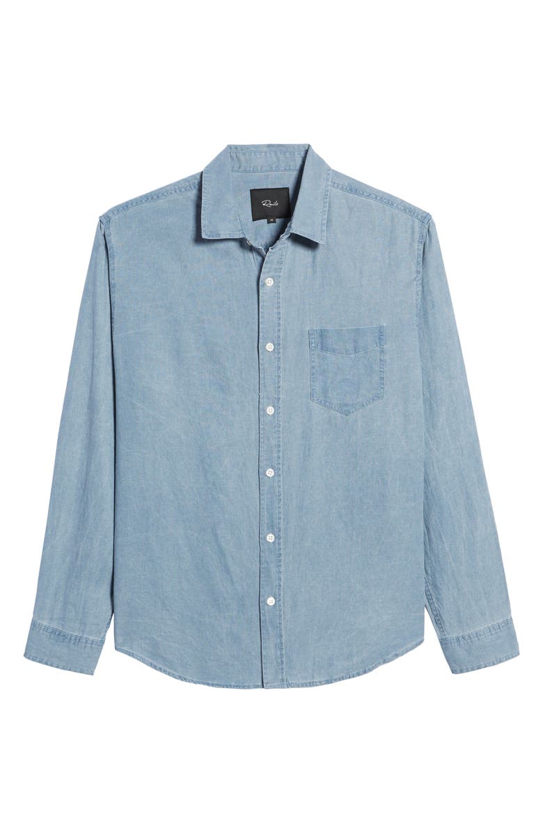Rails Mykonos Linen Blend Button-Up Shirt, Alternate, color, 