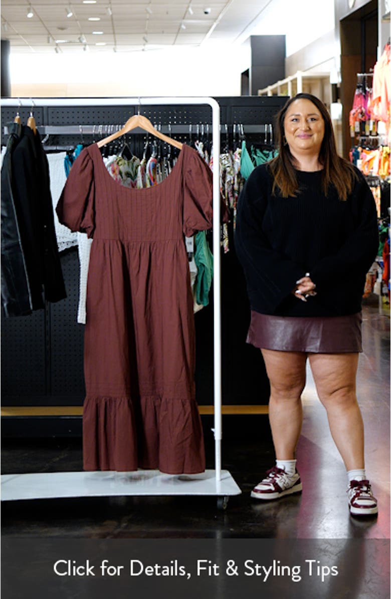 Mimi Puff Sleeve Midi Dress, sales video thumbnail