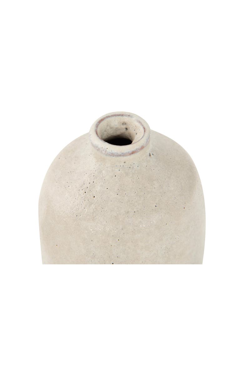 Various Decorative Terra-cotta Vases with Pitted Sand Finish, Light Grey, Set of 3, Alternate, color, Grey