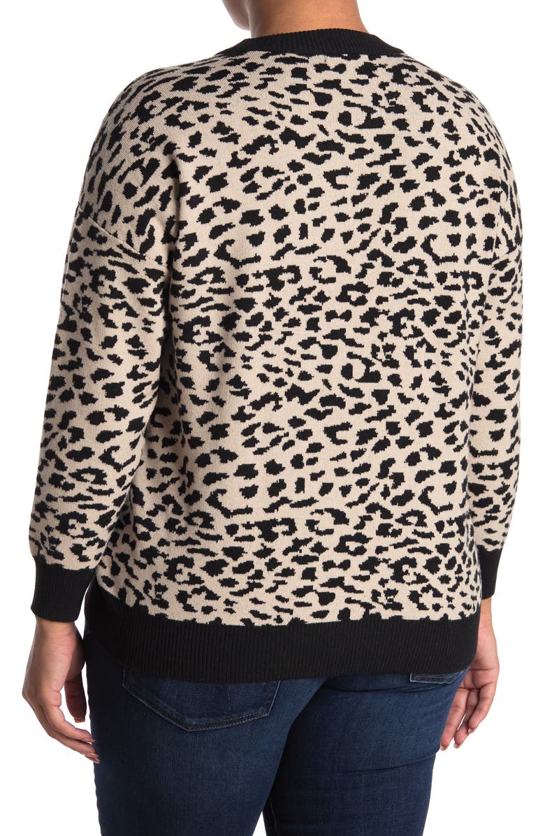 T Tahari Crewneck Sweater, Alternate, color, 