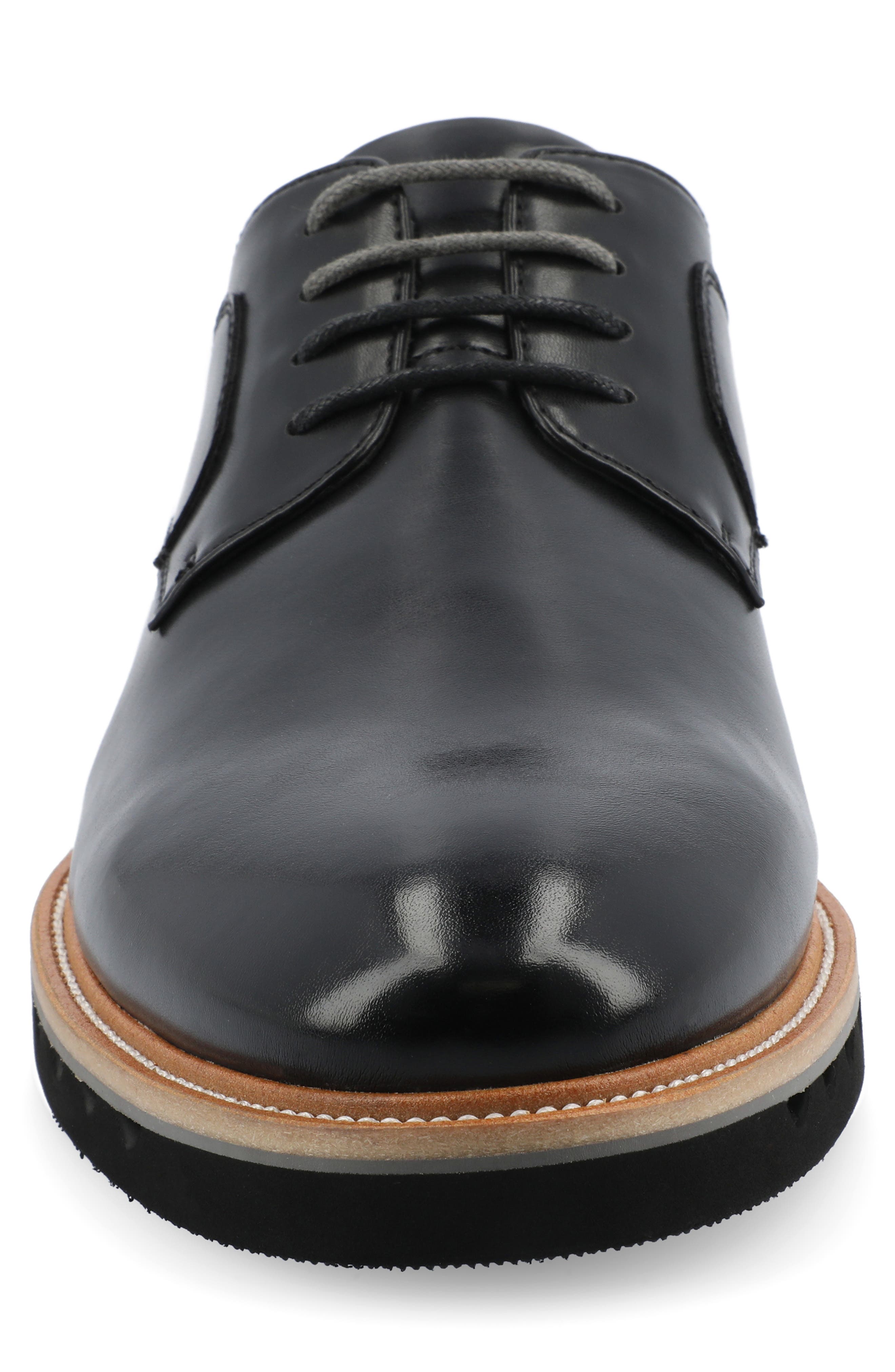 VANCE CO William Tru Comfort Plain Toe Derby, Alternate, color, Black