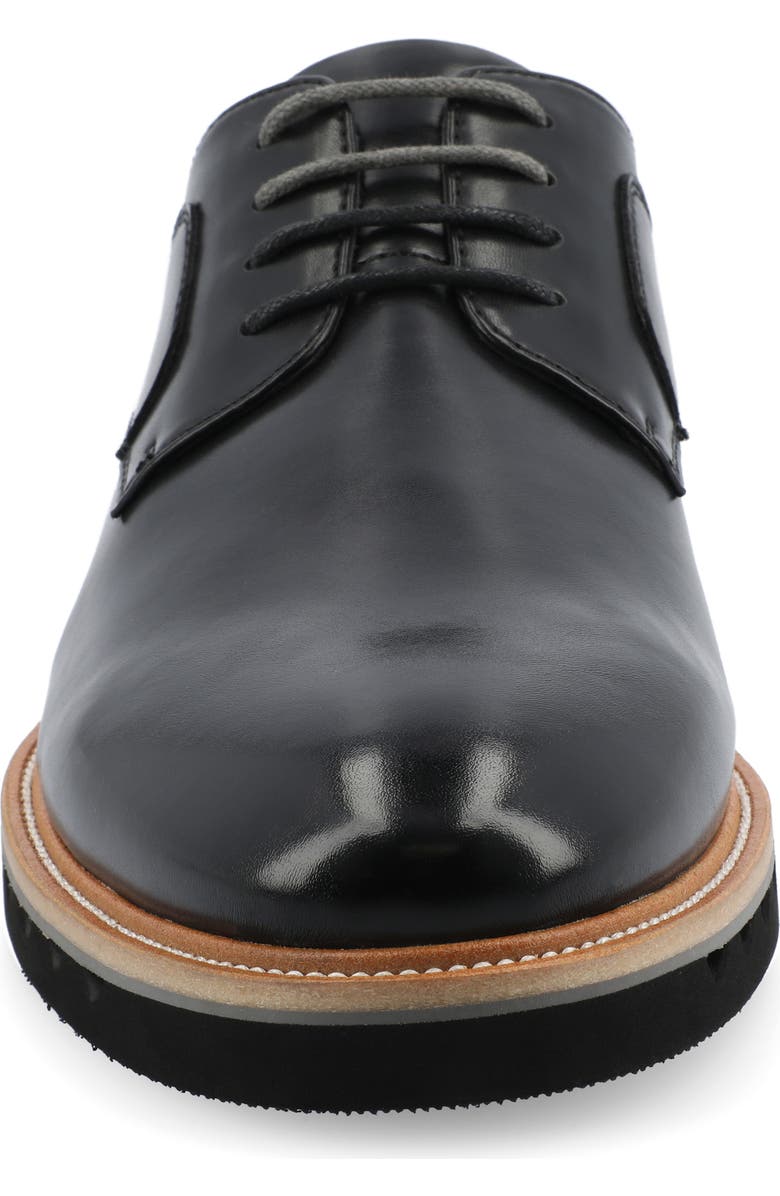 VANCE CO William Tru Comfort Plain Toe Derby, Alternate, color, Black