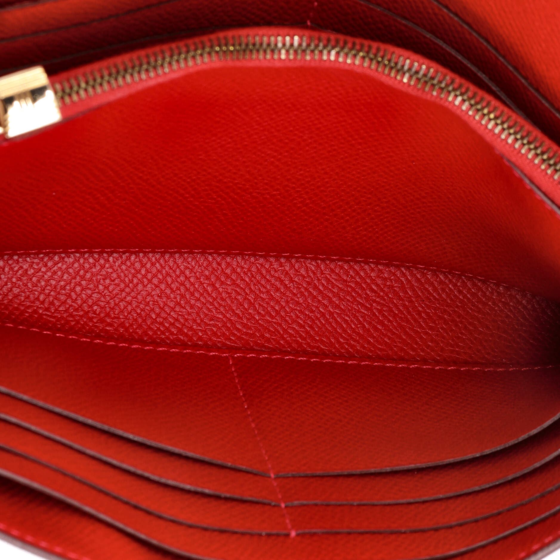 Pre-Owned Hermes Kelly Wallet Epsom Long, Alternate, color, Rouge Casaque