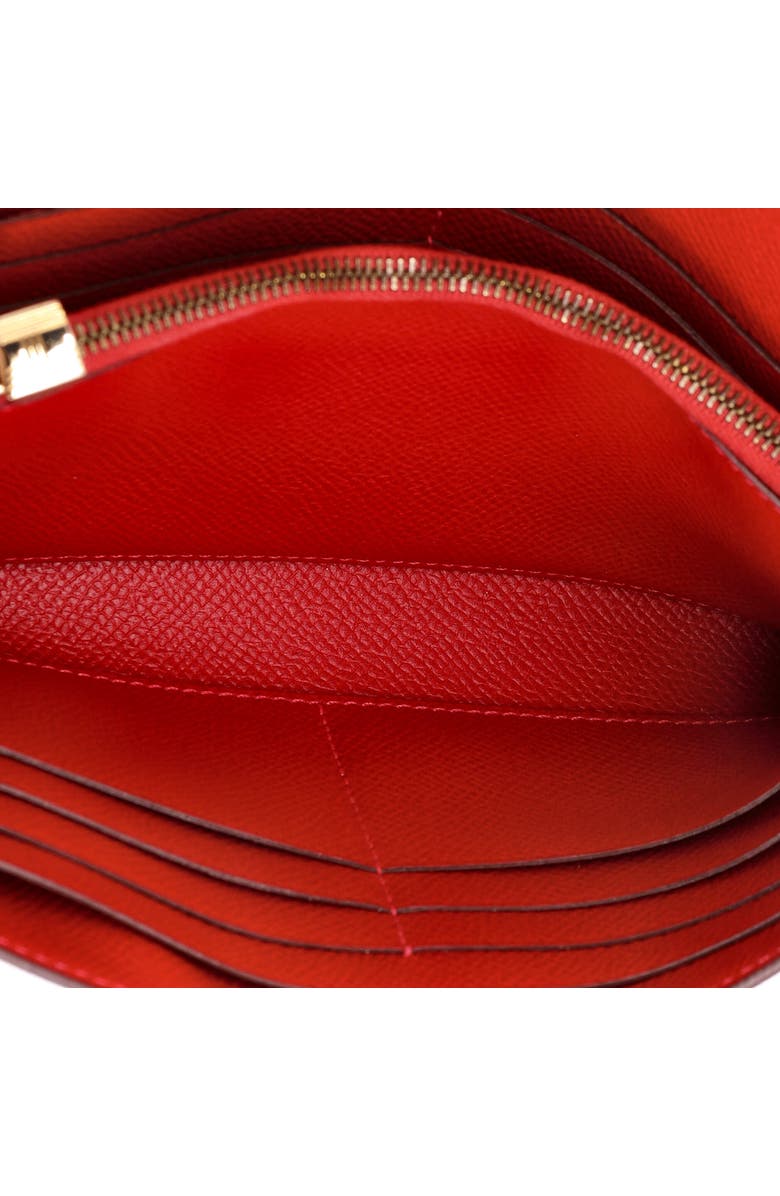 Pre-Owned Hermes Kelly Wallet Epsom Long, Alternate, color, Rouge Casaque