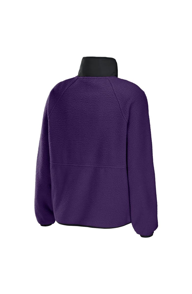 WEAR by Erin Andrews Women's WEAR by Erin Andrews Purple Baltimore Ravens Polar Fleece Raglan Full-Snap Jacket, Alternate, color, Purple