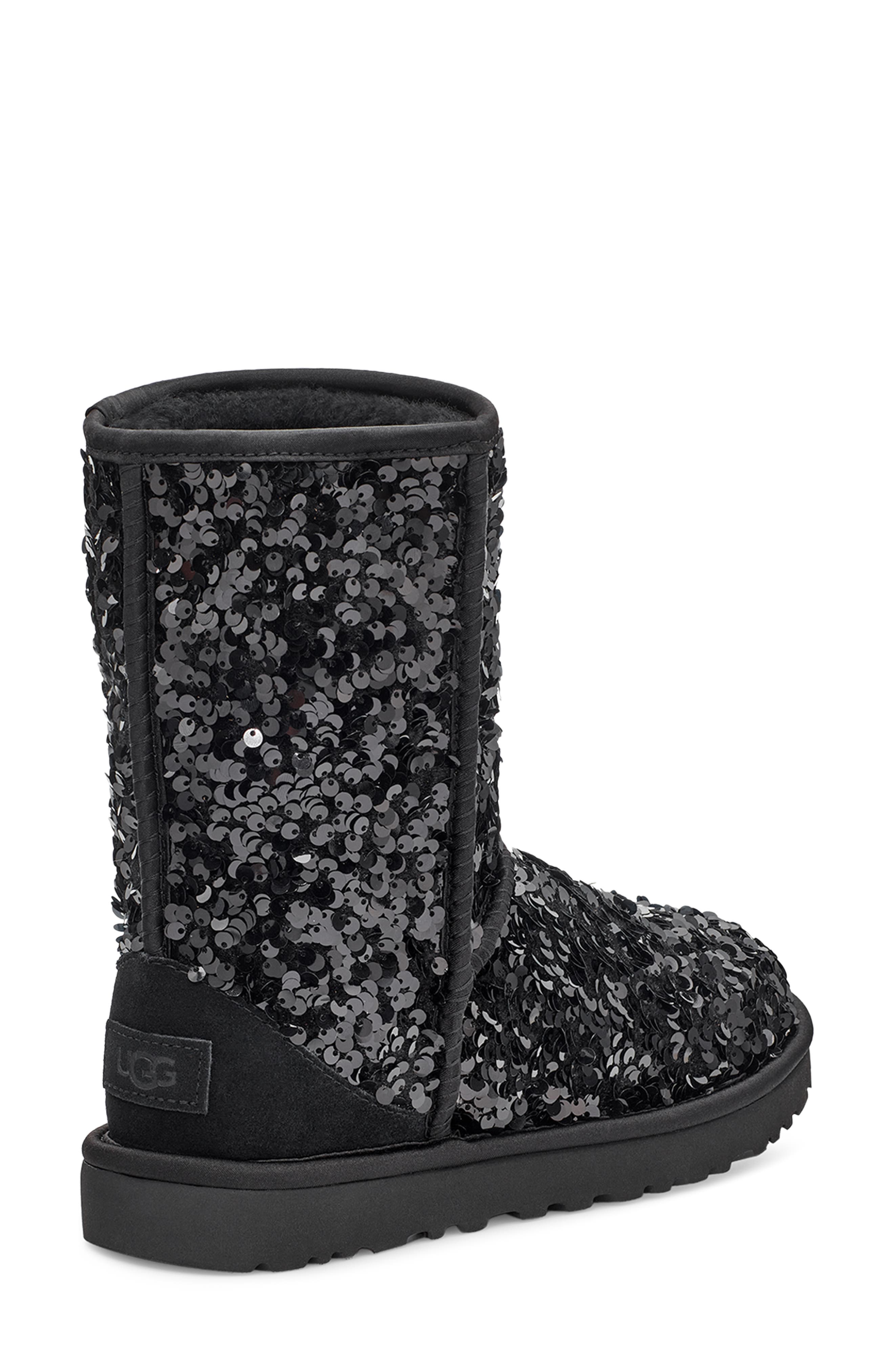 UGG<sup>®</sup> Classic Sequin Short Boot, Alternate, color, 