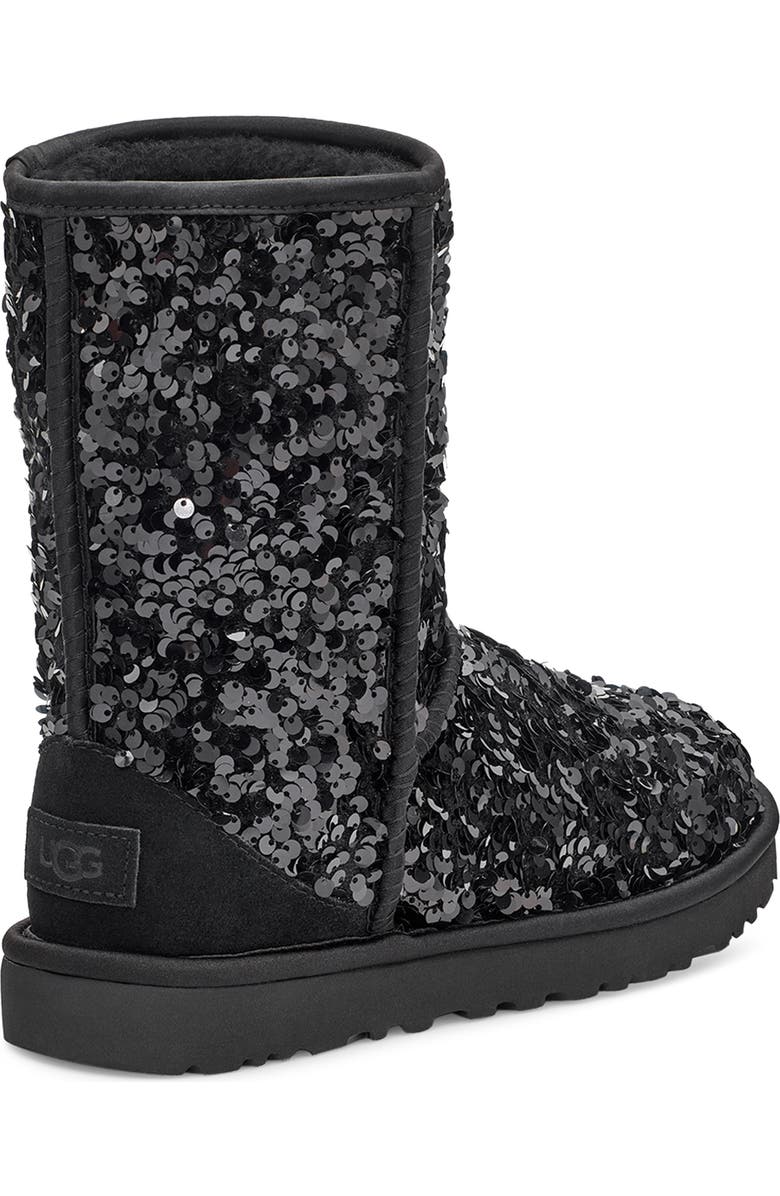UGG<sup>®</sup> Classic Sequin Short Boot, Alternate, color,