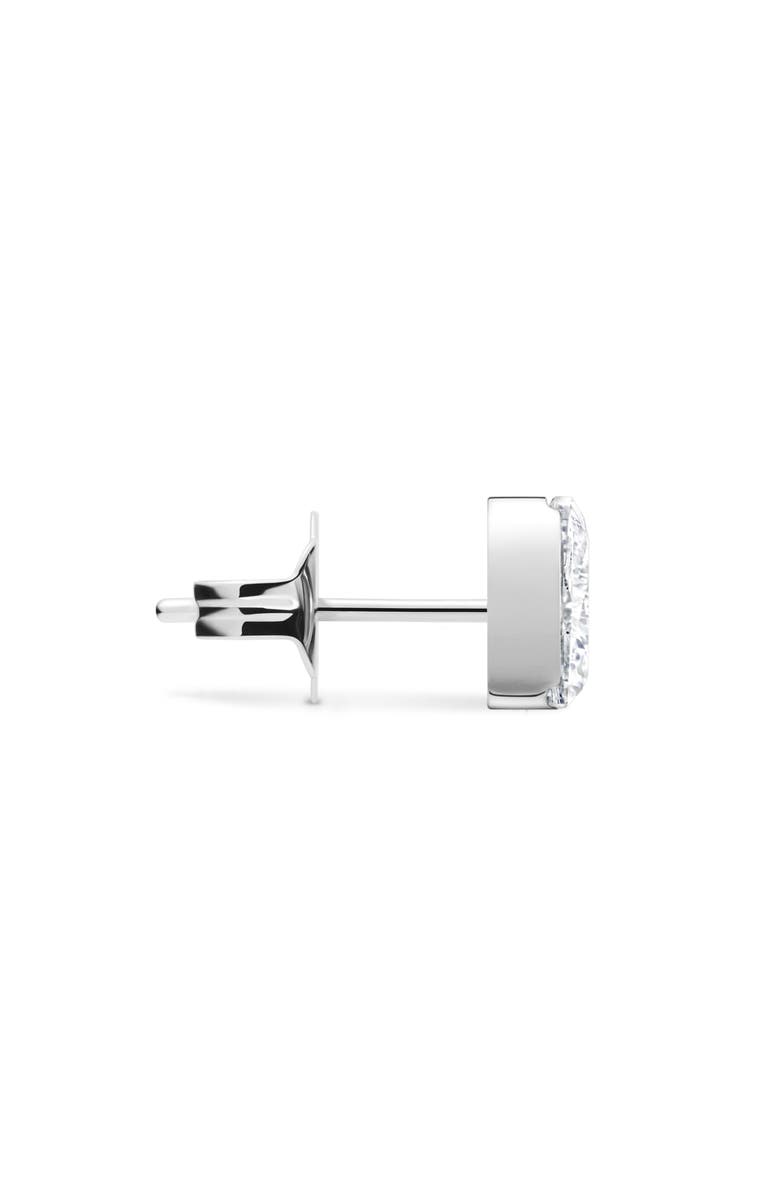 MARIA TASH Invisible Set Triangle Diamond Single Stud Earring, Alternate, color, White Gold