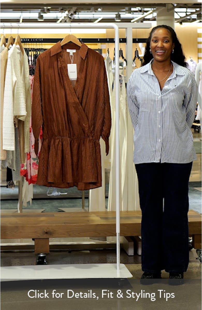 Long Sleeve Rib Shirtdress, sales video thumbnail