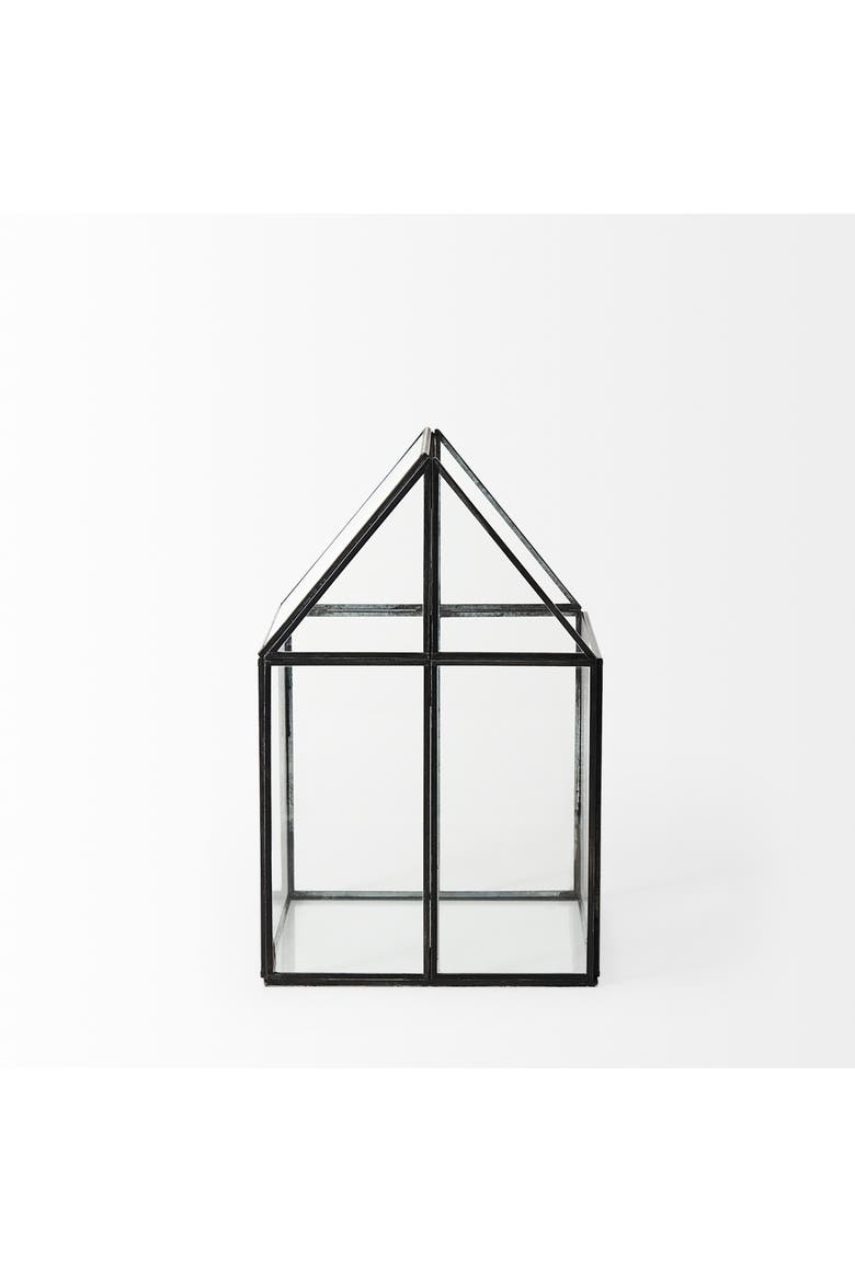 Sikes Hut Terrarium with Glass Base, Alternate, color, Clear