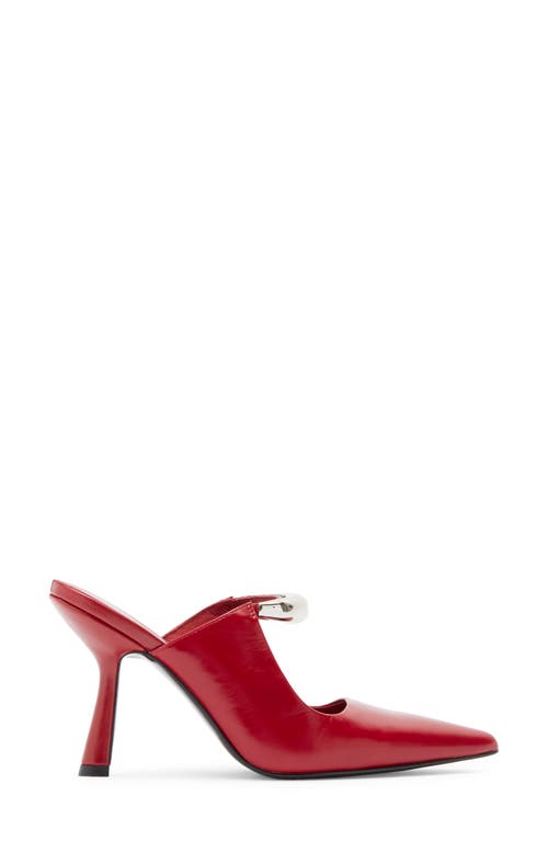 Jeffrey Campbell Mindful Pointed Toe Pump In Red Silver
