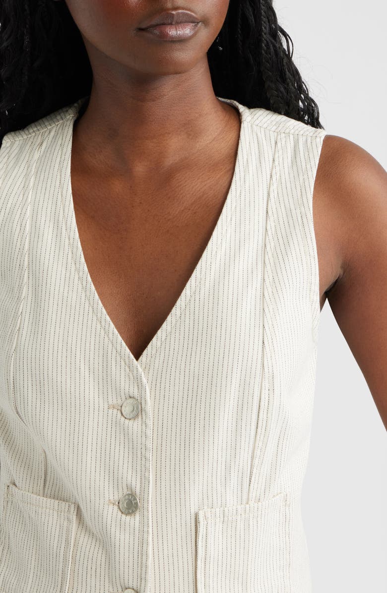 Rails La Jolla Stripe Vest, Alternate, color, Ecru Railroad Stripe