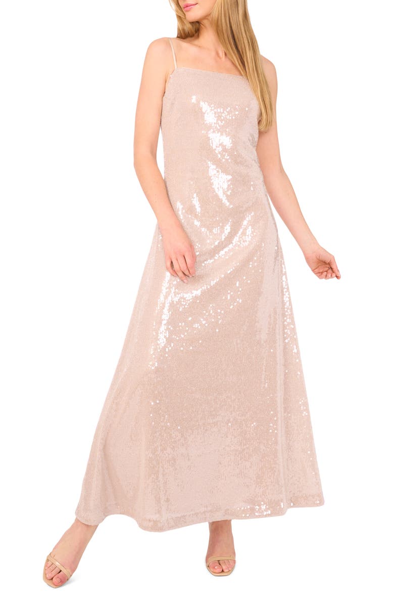 Ted Baker Sequin A-Line Slipdress, Main, color, 