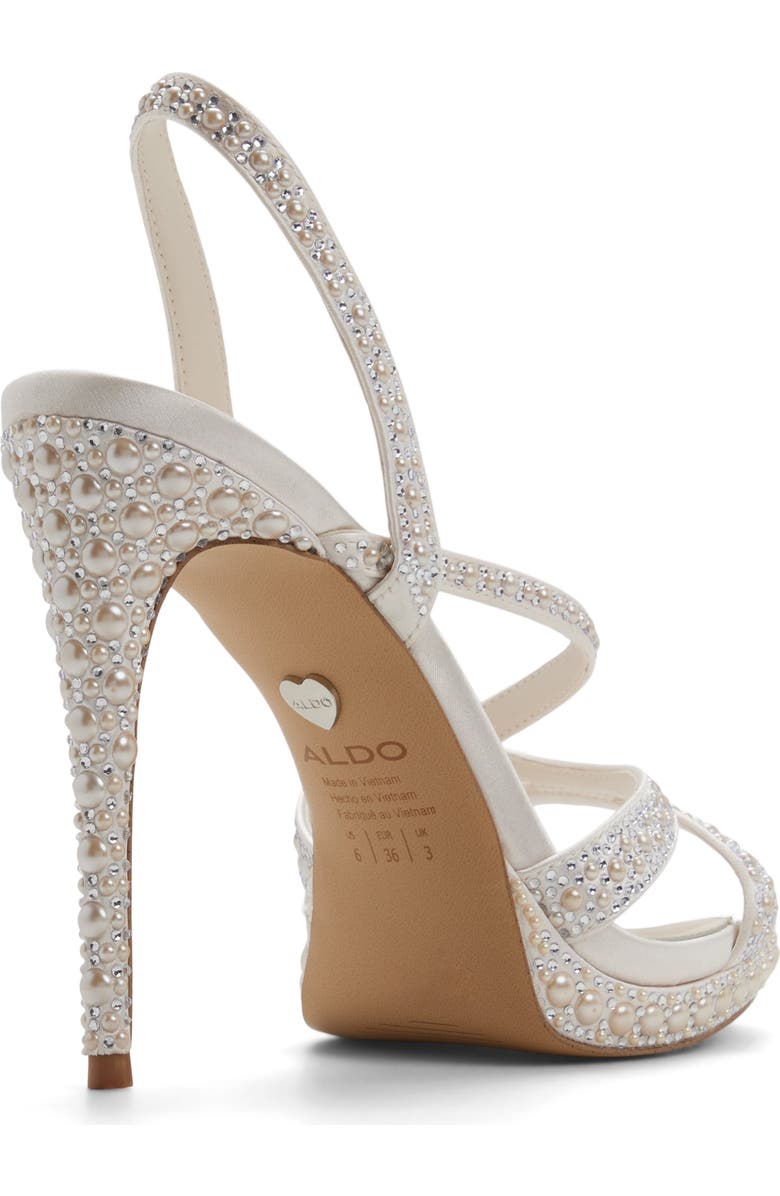 ALDO Brinnley Slingback Platform Sandal, Alternate, color, Other White