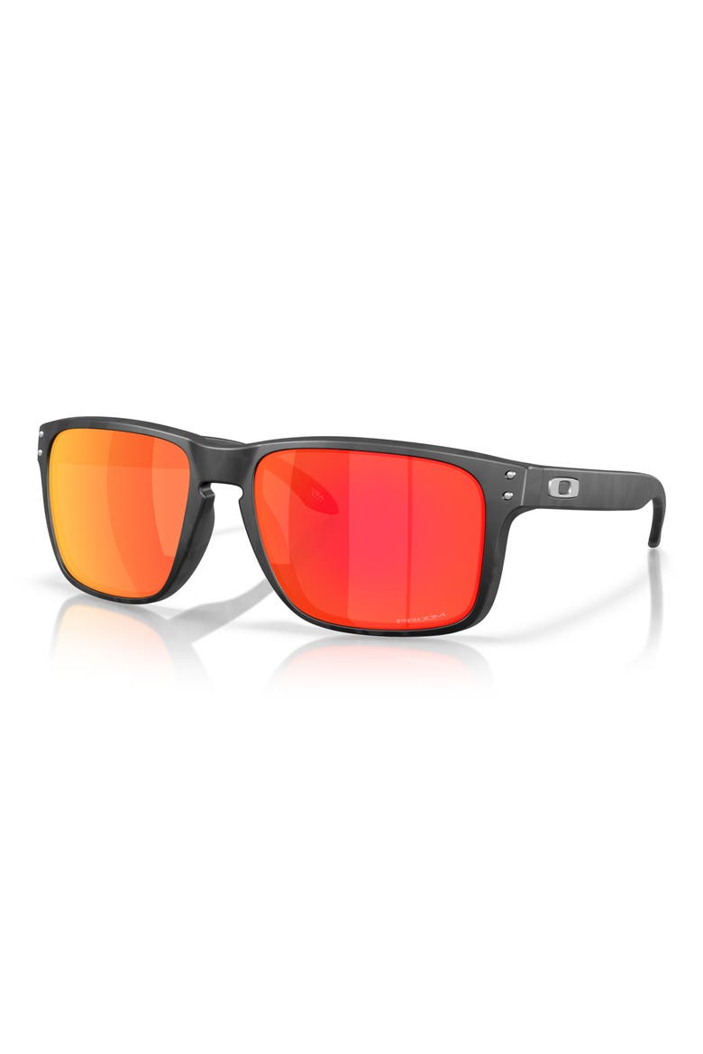 Prizm™ Grey Everyday 61mm Rectangular Sunglasses, Alternate, color, MATTE BLACK CAMO / PRIZM RUBY