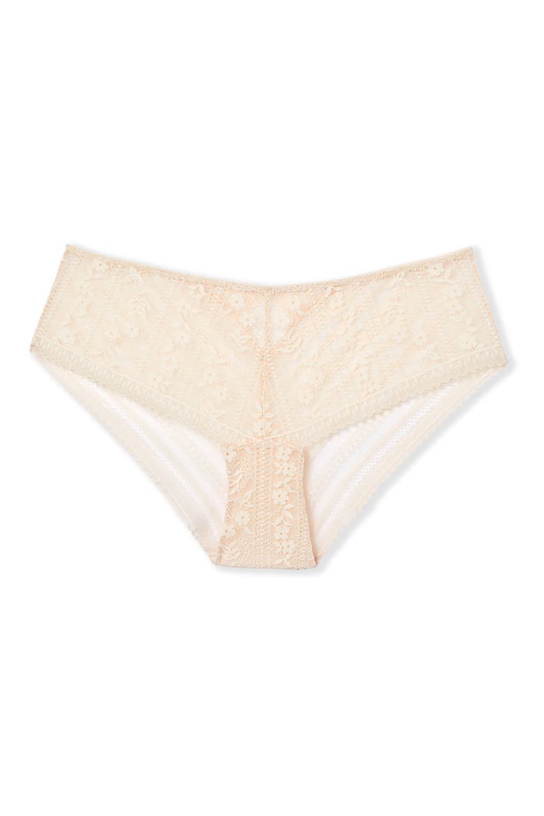 Aura Lace Shorty Panties, Alternate, color, BLUSH