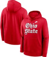 Nike Men's Nike Scarlet Ohio State Buckeyes Old English Fleece Pullover Hoodie