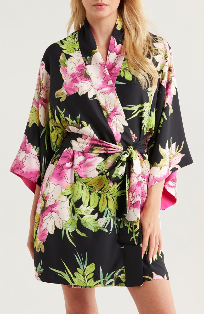 Natori Sonomi Floral Matte Wrap, Main, color,