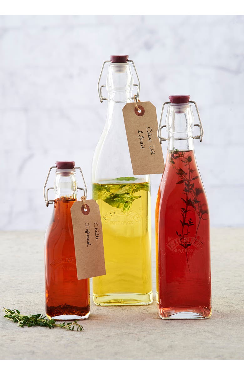 Kilner Swing Top Glass Bottle, 20 Ounce, Alternate, color, Clear