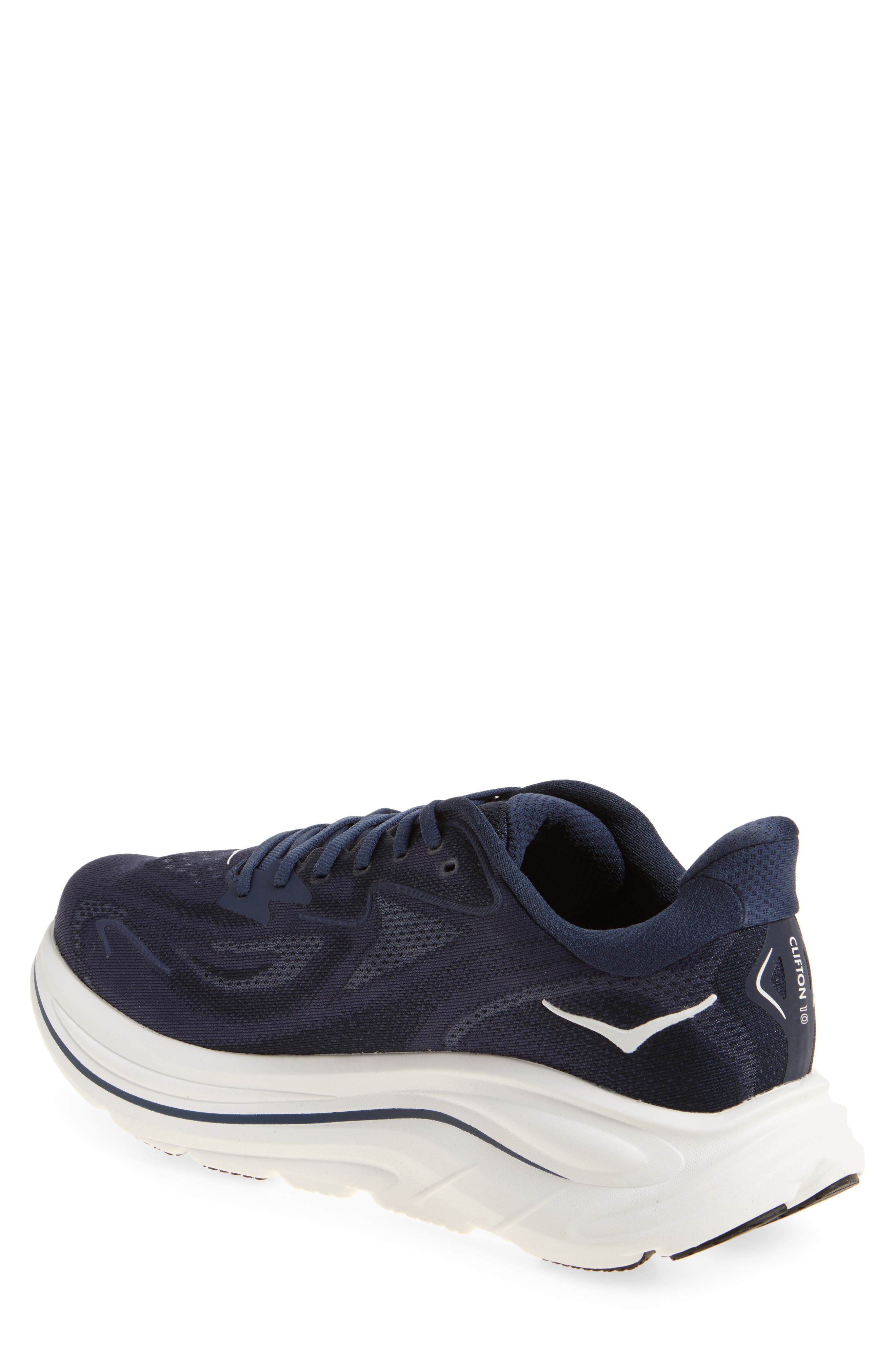 Clifton 10 Running Shoe - Wide Width Available, Alternate, color, NAVY / WHITE