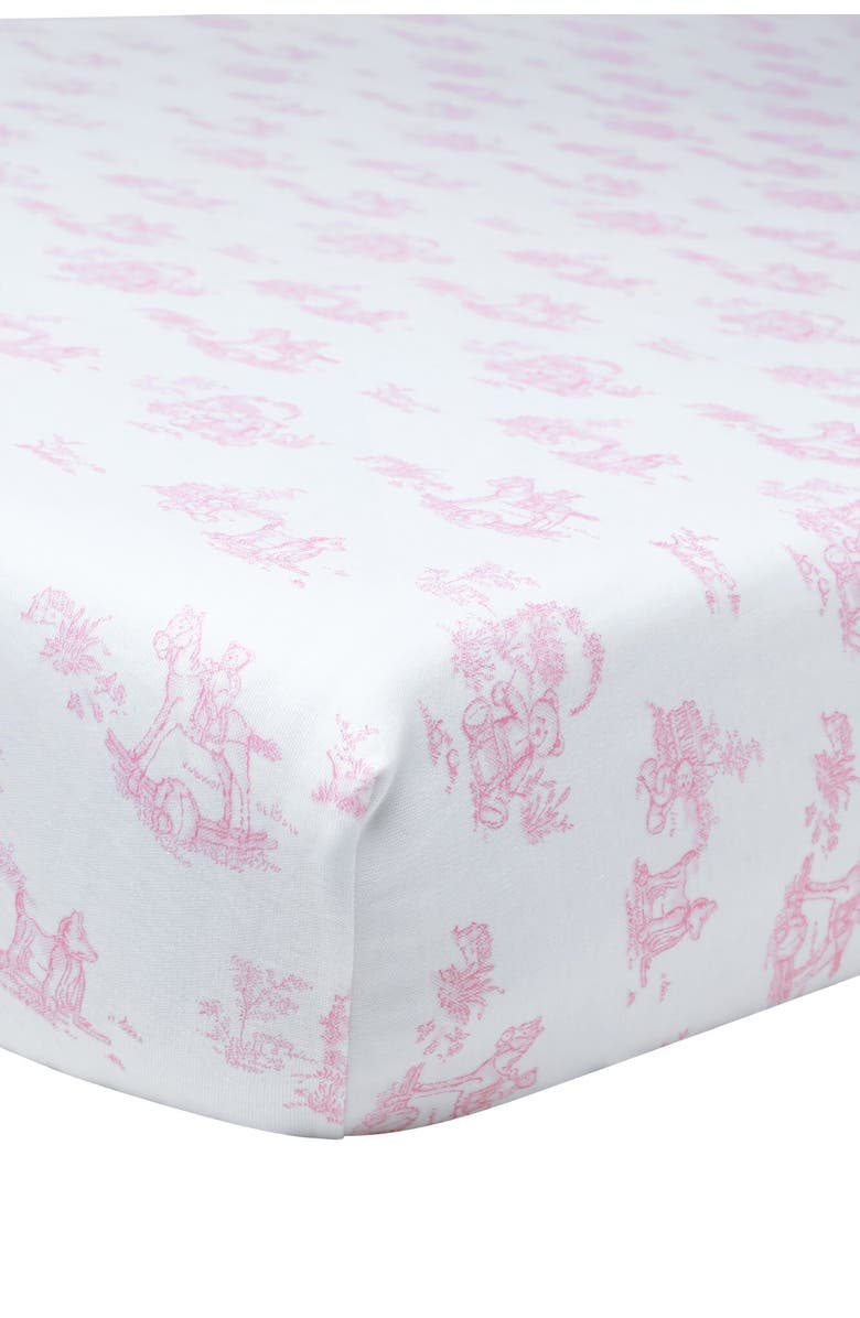Nellapima Pink Toile Baby Crib Sheets - Baby, Main, color, Pink