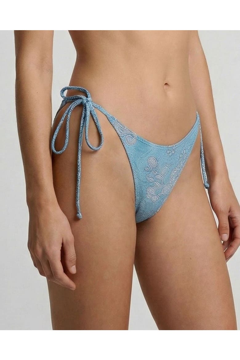 Paisley Explosion Womens Bikini Bottom, Alternate, color, Paisley Explosion Teal