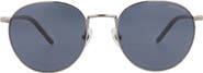 Montblanc 55mm Round Sunglasses