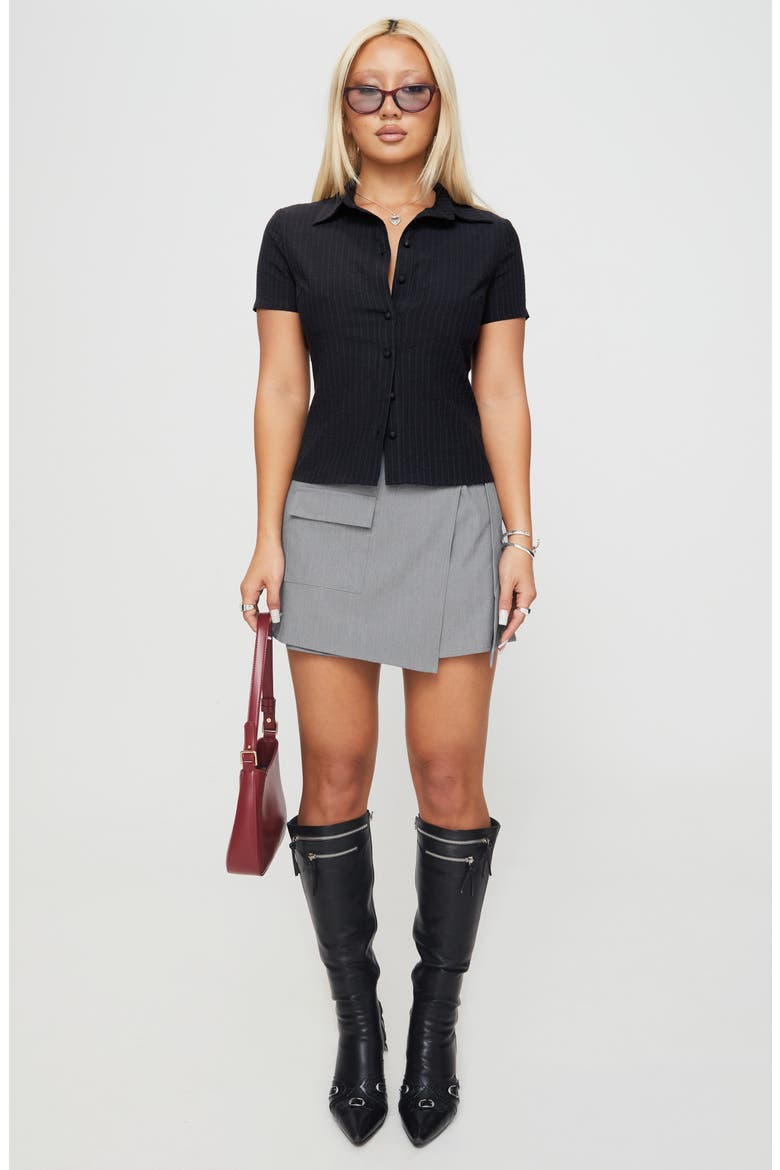 Arnica Stripe Seersucker Button-Up Shirt, Alternate, color, BLACK STRIPE