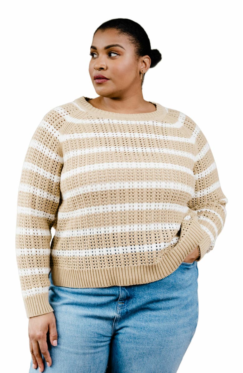 ABLE Taylor Mesh Sweater, Alternate, color, 