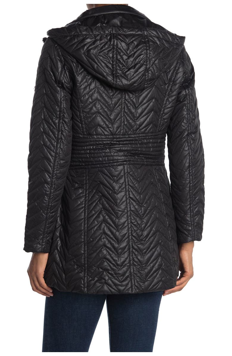 Via Spiga Zigzag Hooded Puffer Jacket, Alternate, color,