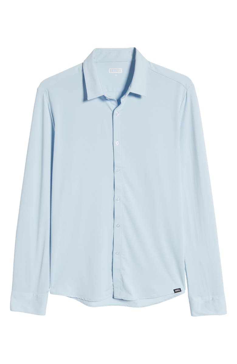 Barbell Apparel Motive Solid Stretch Performance Button-Up Shirt, Alternate, color,