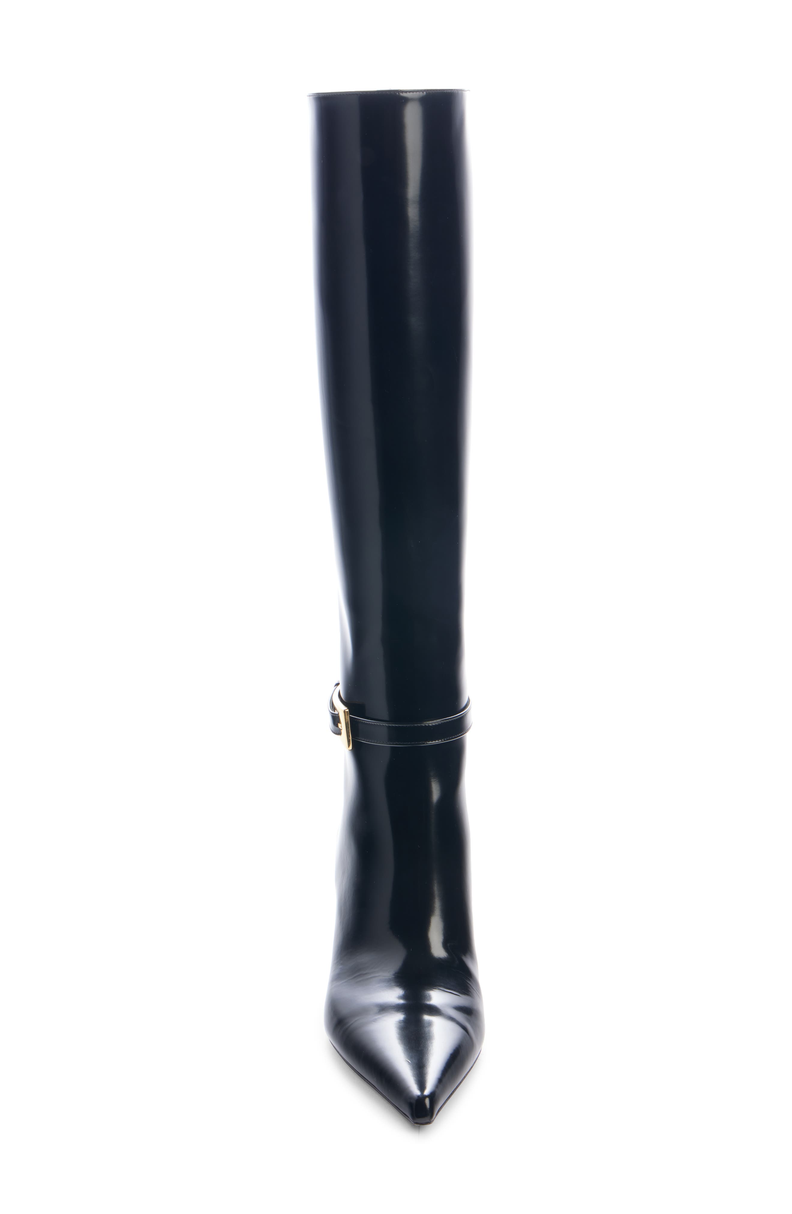 Saint Laurent Hacker Pointed Toe Knee High Boot, Alternate, color, 