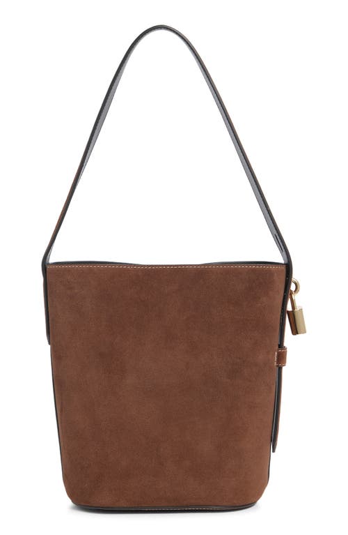 Marc Jacobs Suede Bucket Bag In Brown