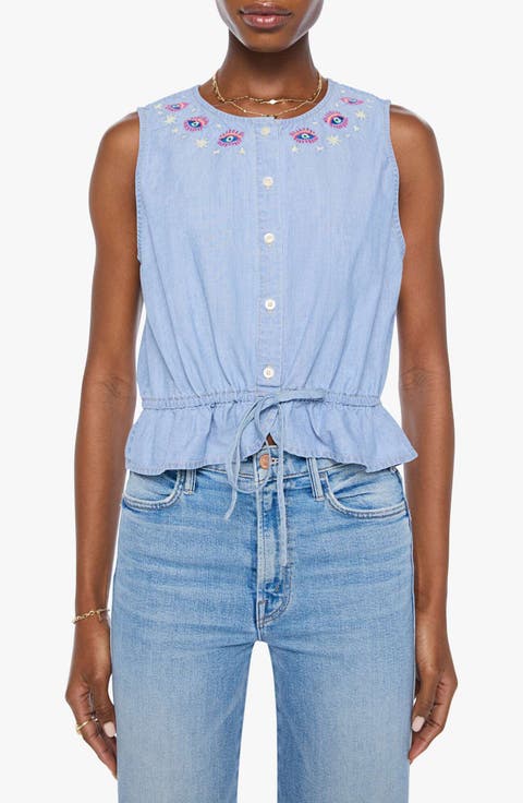 The Drawn Love Letter Embroidered Cotton Shirt